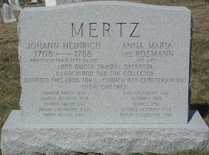 John Henry Mertz Cenotaph